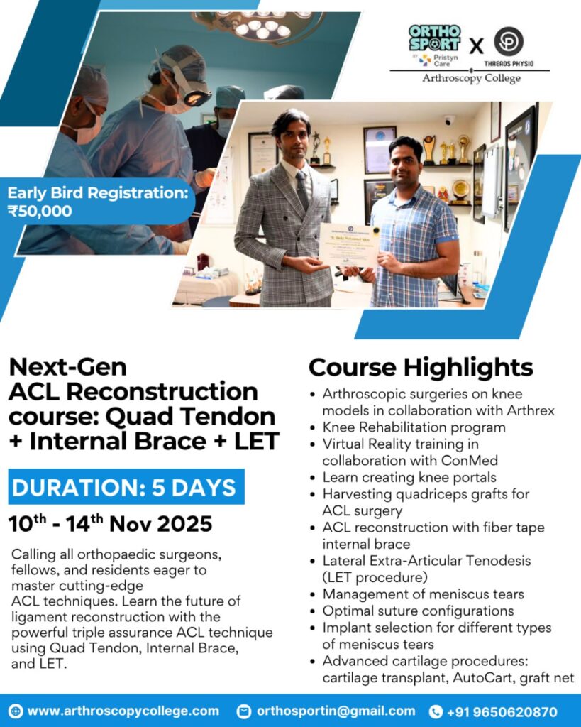 Next Gern ACl Reconstruction Course