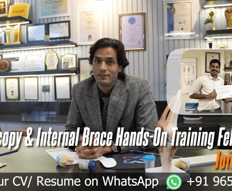 Best Hands-On Arthroscopy Fellowship in India